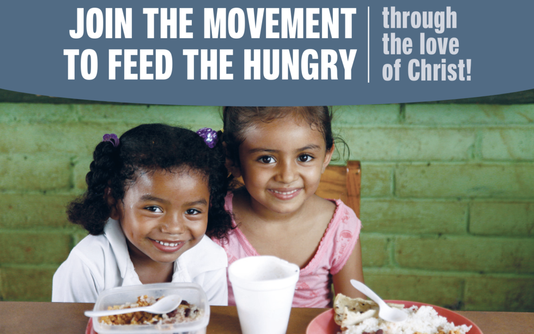 Pack food to feed a hungry child